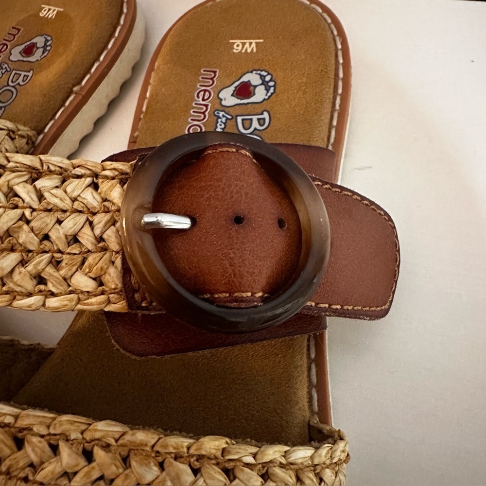 BOBS From Skechers - Sandals, Women’s, Memory Foam, Woven Straps, Size 6 - Picture 6 of 9